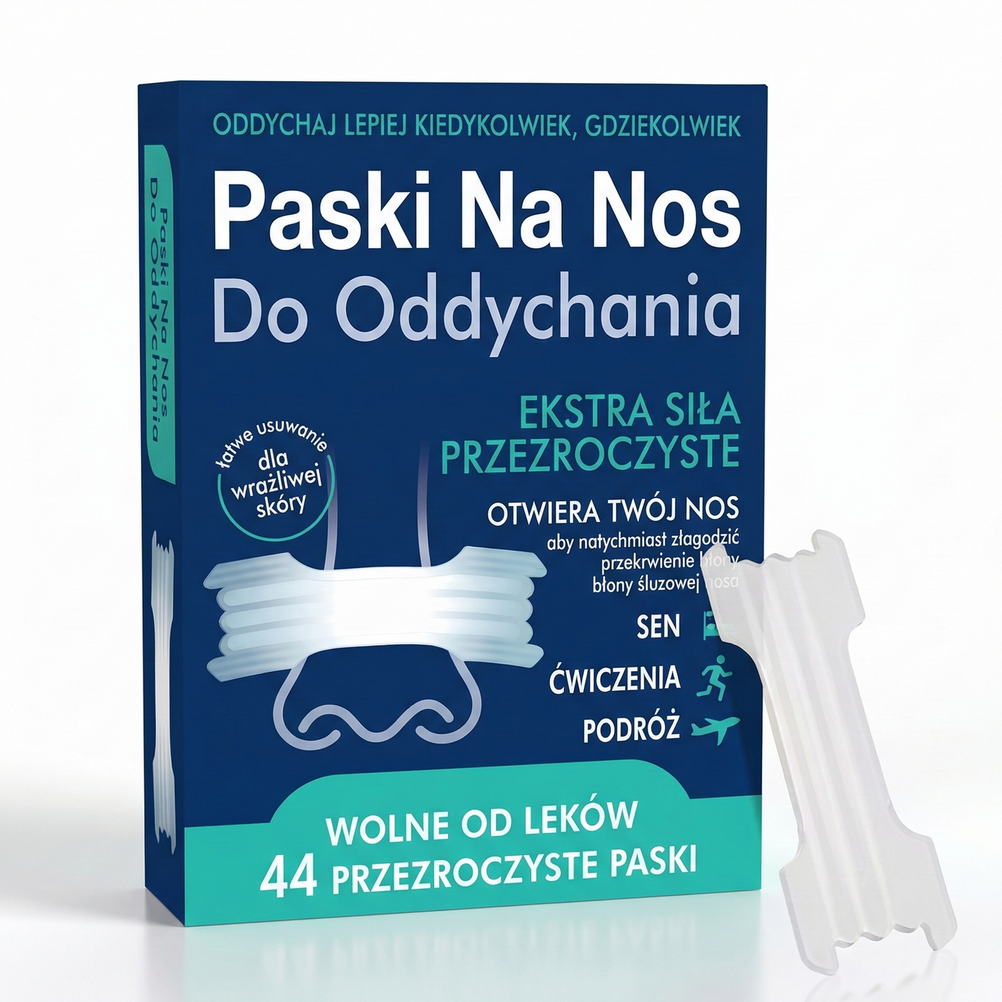 Plastry Na Nos Ułatwiające Oddychanie (30 sztuk)