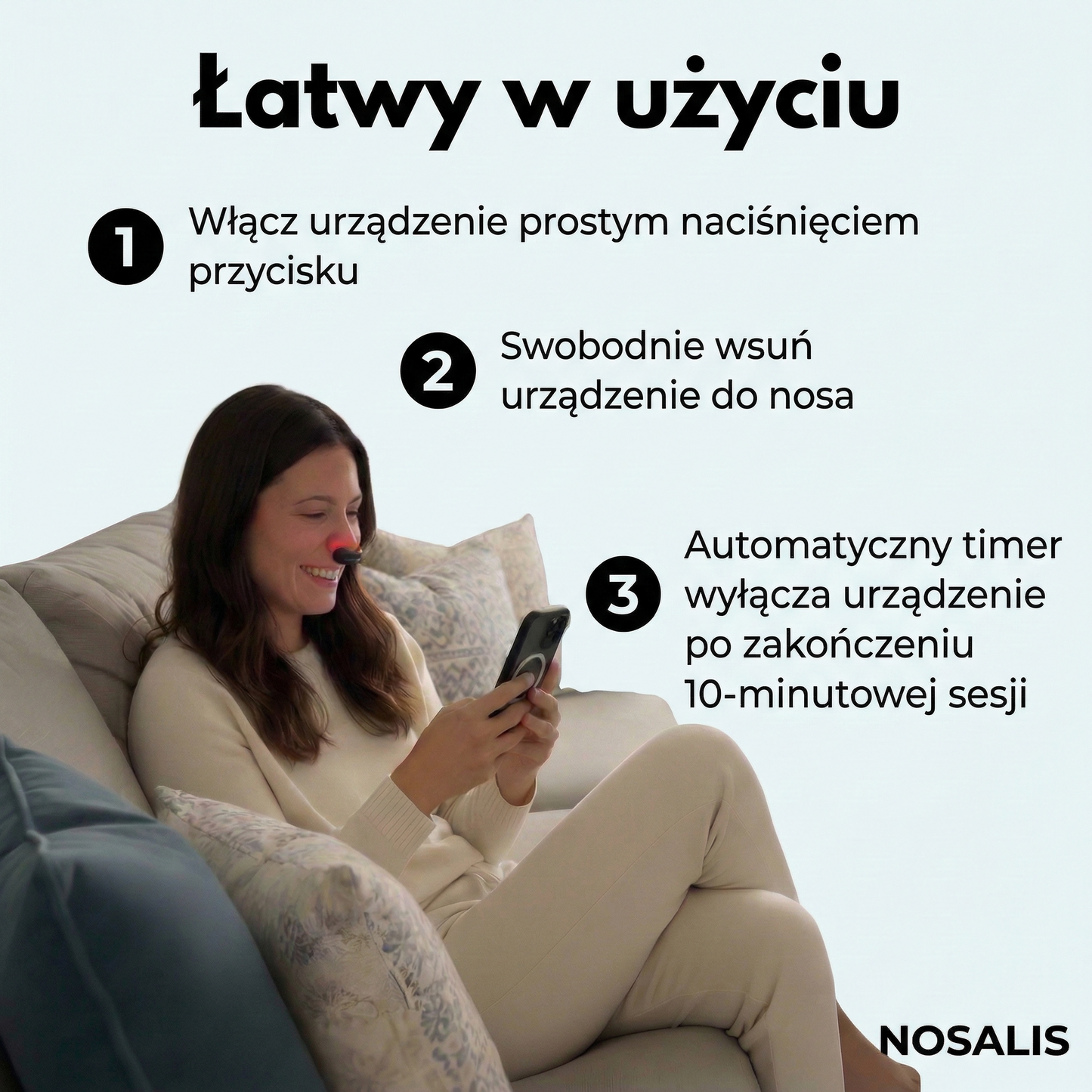 Nosalis – Terapia Światłem Czerwonym przy Zatkanym Nosie