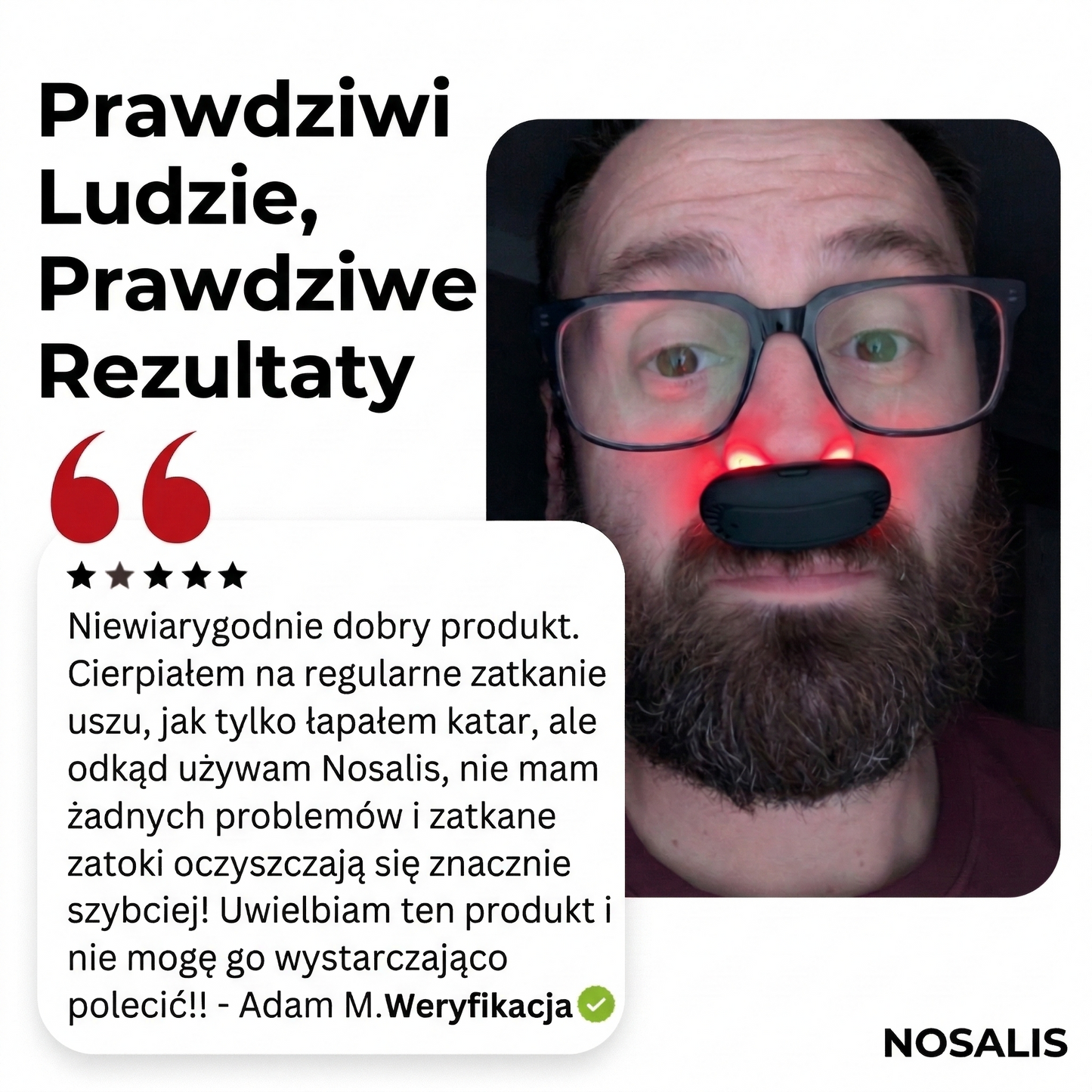 Nosalis – Terapia Światłem Czerwonym przy Zatkanym Nosie